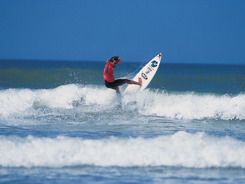 Surfing in Biarritz